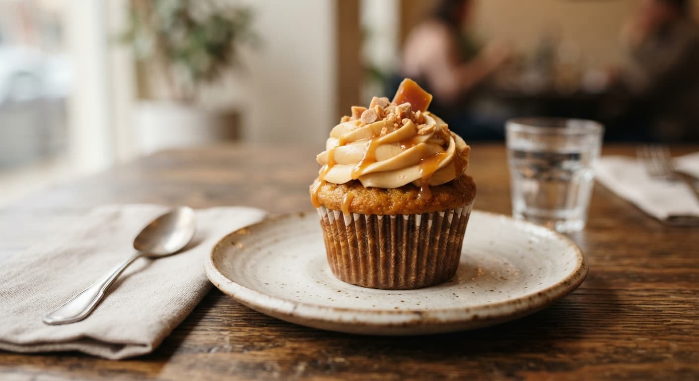 Butterscotch cupcake